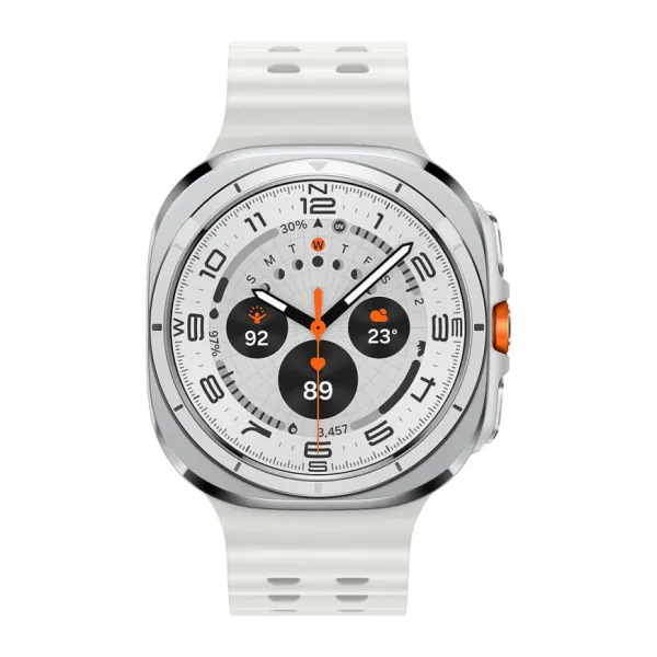Умные часы Samsung Galaxy Watch Ultra 47мм, ремешок Marine (Titanium White, 2024)